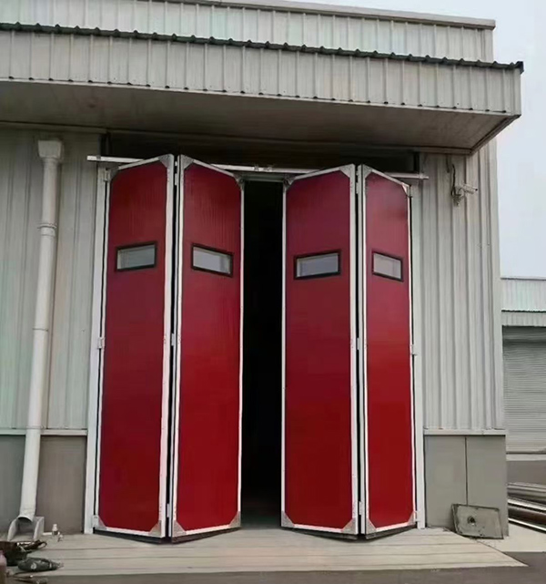 祁连工业折叠门在大型装配车间出入口的应用实例